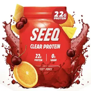 SEEQ Clear Whey Isolate Protein Powder,350g, 25 Servings, 22g Protein Per Serving - 0g Lactose, Sugar-Free, Keto-Friendly, Soy Free - Juice-Like Protein, Post-Workout Recovery, Fitness Dietary Supplement