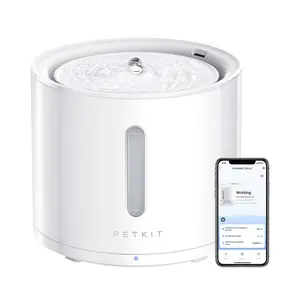 PETKIT EVERSWEET Solo 2 Wireless Pump Dog Cat Water Fountain -Ultra Quiet App Control with 3 Working Modes and Visualization Window - 2L Pet Dispenser large dog