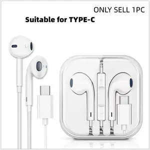 Headphones with USB-C Plug, Wired Ear Buds with Remote to Control Music, Phone Calls, and Volume, Earbud