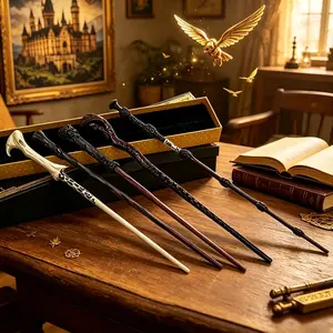 Stress-relieving resin fantasy magic wand movie prop with magical mist effect, role-playing prop, super fun stress-relieving toy, Halloween role-playing accessory, toy and hobby gift, suitable for children and adults.