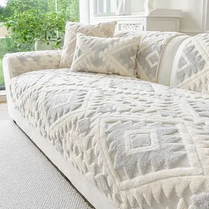 Lingfeng Plain Washable Sofa Slipcover, Sofa Couch Covers, Non-Slip Sofa Protector, Soft Comfortable Couch Blanket or Pillowcase, Reusable Living Room Decor