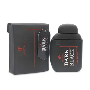 Dark Black Men's Cologne 3.4oz–Intense & Mysterious Fragrance with Spicy, Woody, and Amber Notes