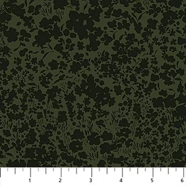 Fabric FIGO Green Fields Flourish in Rayon by the Quarter Yard R91178-78