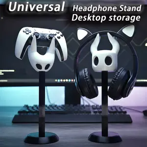 1pc Hollow Knight Gaming Headset Stand, Headset Holder, Headphone Hanger, Controller Display Rack, Desktop Storage for Game Office Dorm, Durable Abs Material, Gamer Gift