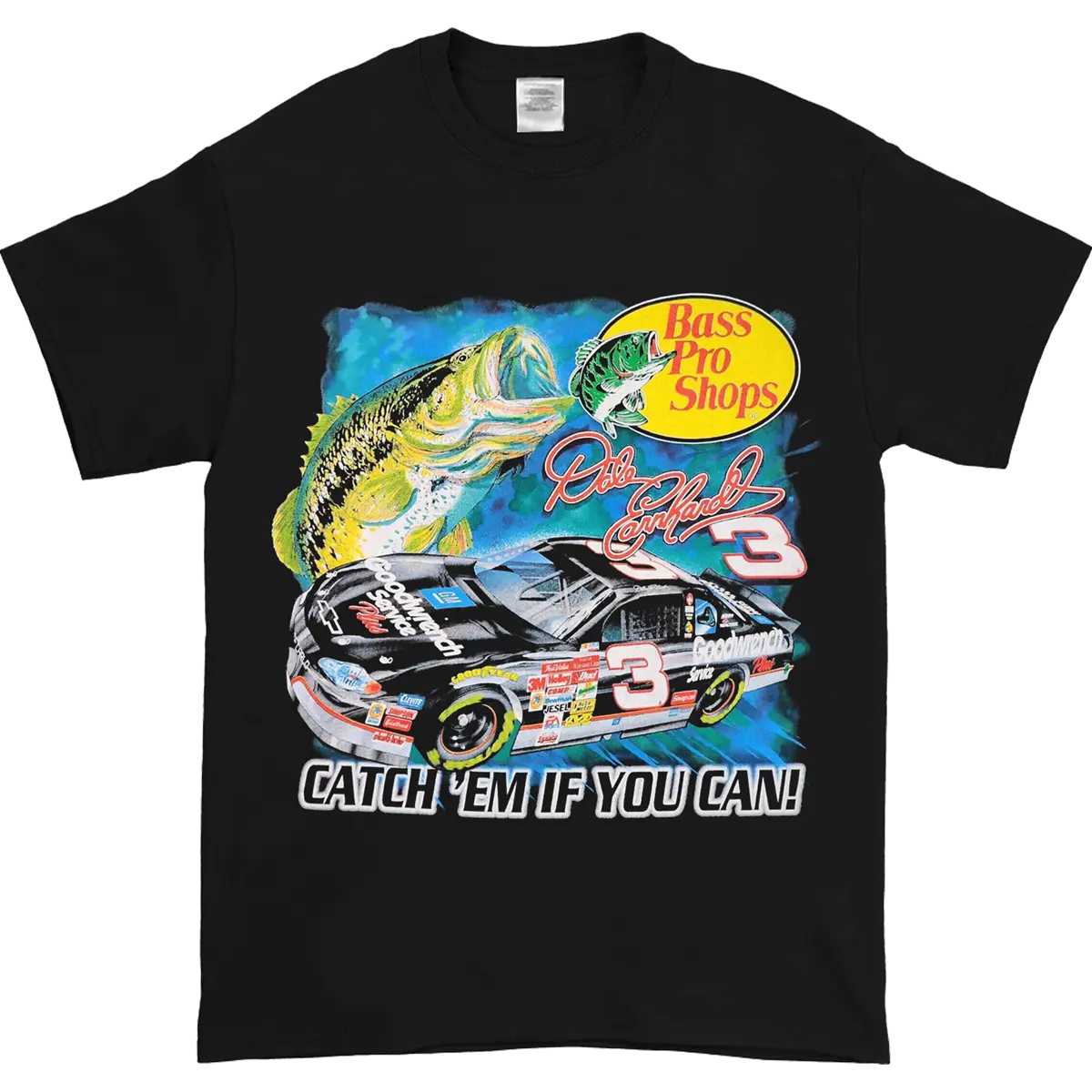 Vintage DALE EARNHARDT RACING T-Shirt One Side Unisex Cotton Tee nascar  tee