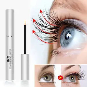 W3W Eyelash Growth Serum 3ml, Eyelash Enhancer Growth Serum, Lash Serum for Eyelash Enhance, Boost Lash Growth Serum, Gentle Formula for Natural, Thickening, Lengthening, Strengthening and Nourishing Lashes, Safe Plant Formula and Non Irritating