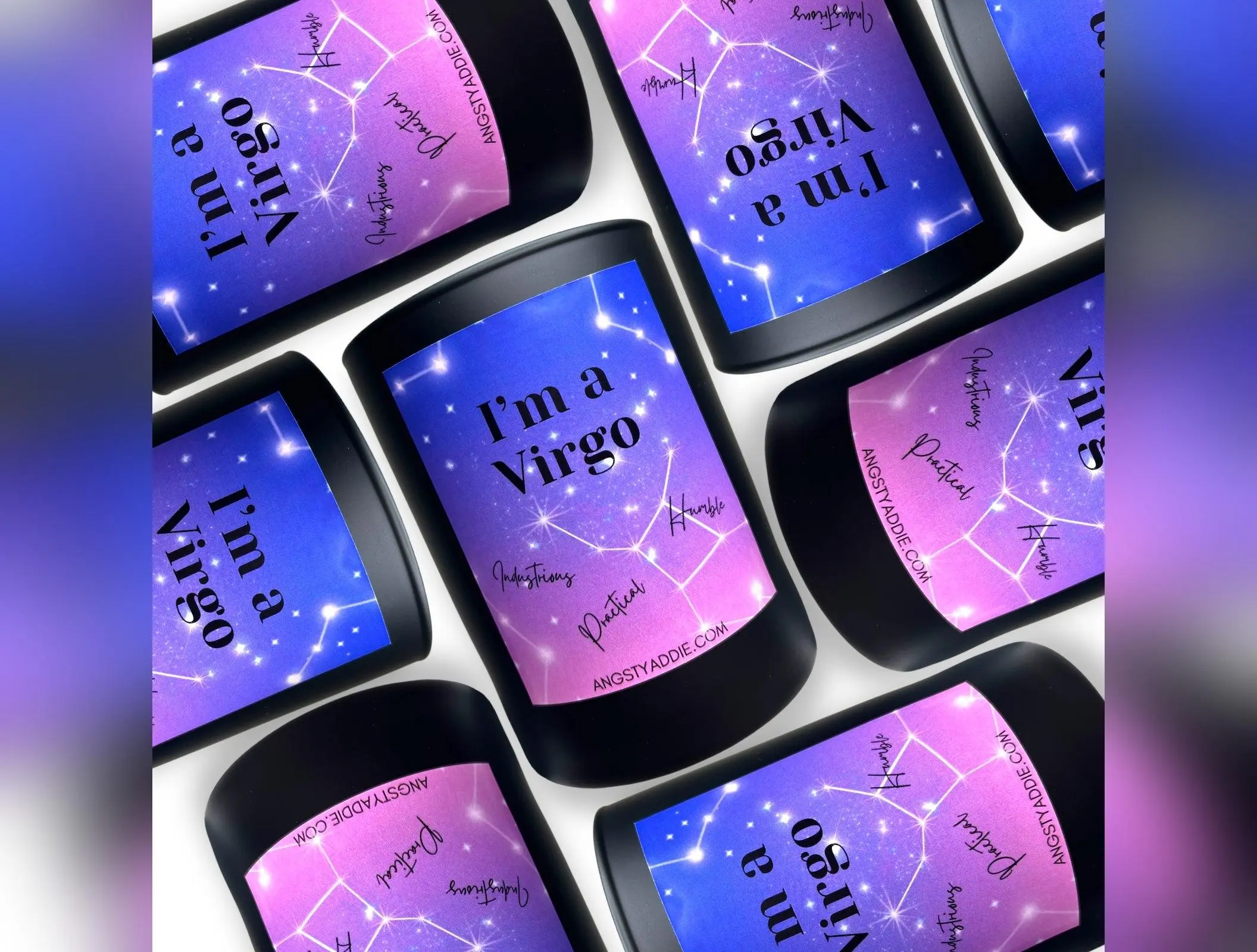 Virgo zodiac candle, Virgo horoscope candle, zodiac gift for Virgo