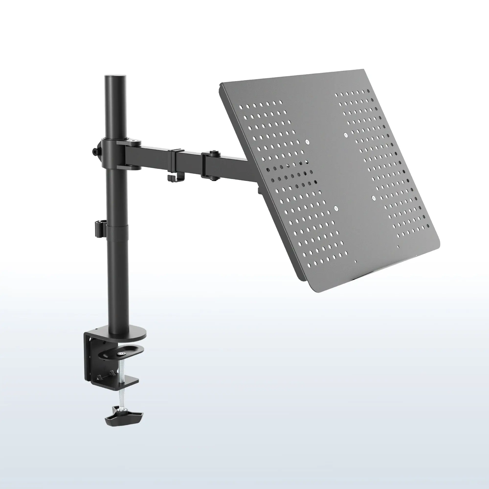 Laptop Tray Desk Mount - Up to 17" Laptop, Laptop Stand For Desk, Under Desk Laptop Mount