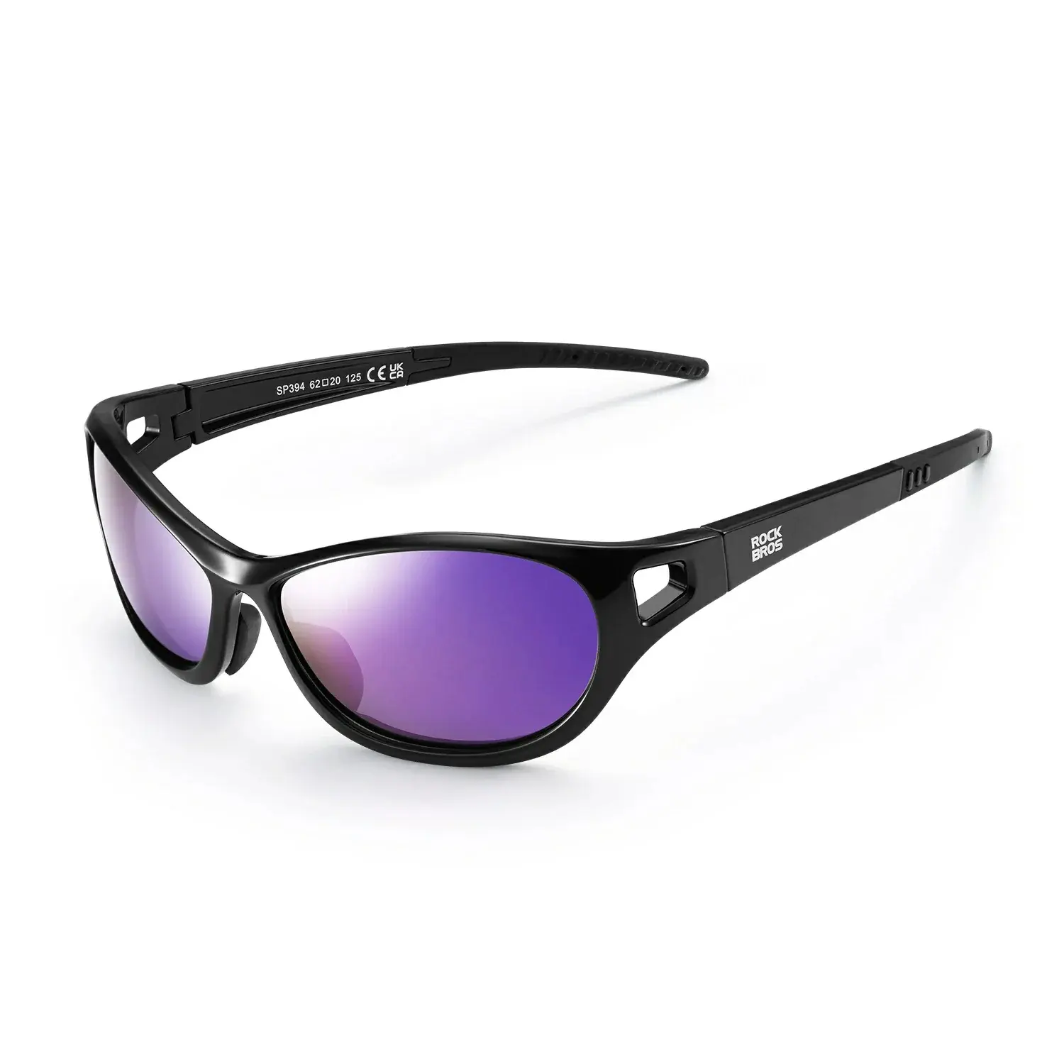 ROCKBROS Sports Biking Sunglasses, Wraparound TR90 Lightweight Bike Frame Glasses with Polarized UV400 Lenses for Cycling, Lightweight Sports Shades