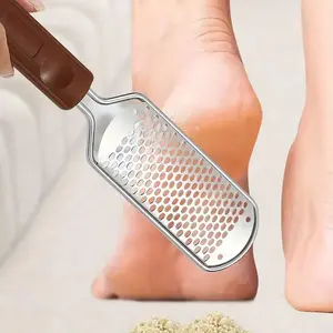 Professional Metal Foot File, Portable Foot Scrubber and Callus Remover Tool for Dead Skin, Exfoliating Foot Care Tool