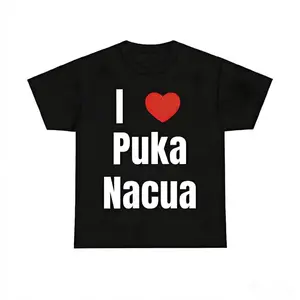 Game Day Gear Cotton T-Shirt Featuring I Heart Puka Nacua for Fans with Bold Graphics
