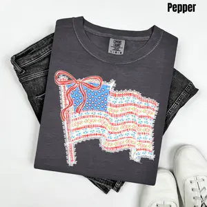 USA Aesthetic Flag Comfort Colors T-Shirt 'NLB'