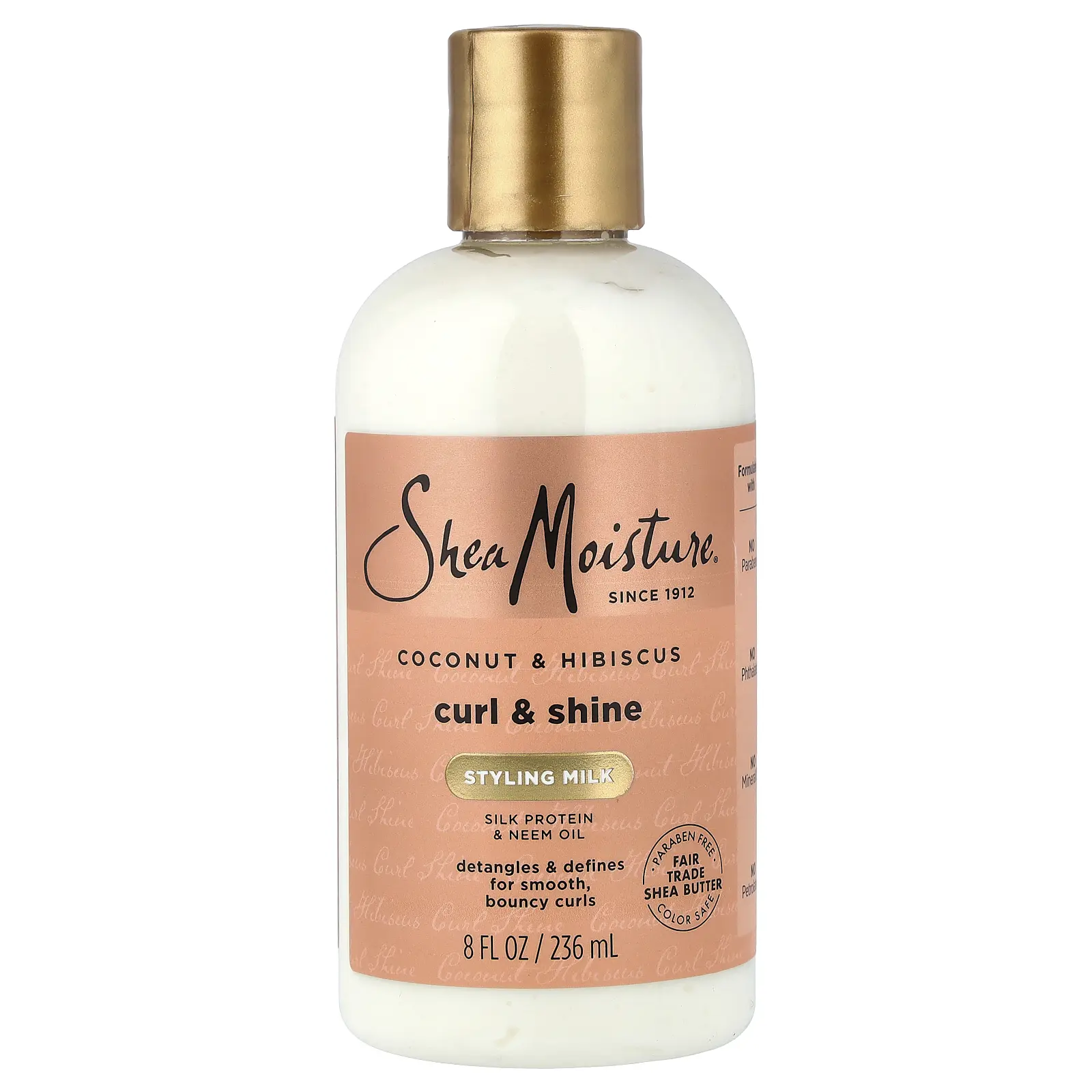 SheaMoisture Curl & Shine, Styling Milk, Coconut & Hibiscus,  8 fl oz (236 ml)