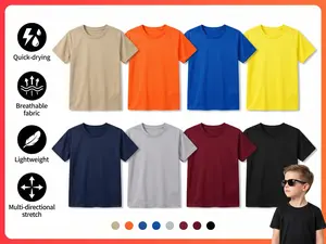 Kids Athletic Performance T-Shirt - Quick-Dry & Breathable Sports Tee for Boys & Girls, Ultra-Lightweight Activewear