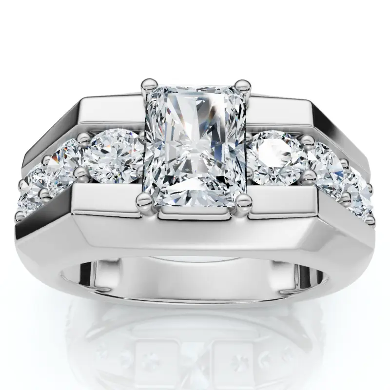 Aossio Majestic & Luxury Men's Statement Ring, Ideal for Milestone Celebrations, High Fashion