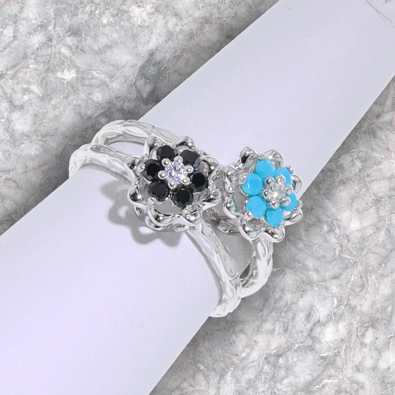 Small Tulip Rings™ - Unique Colors - Original Sterling Silver