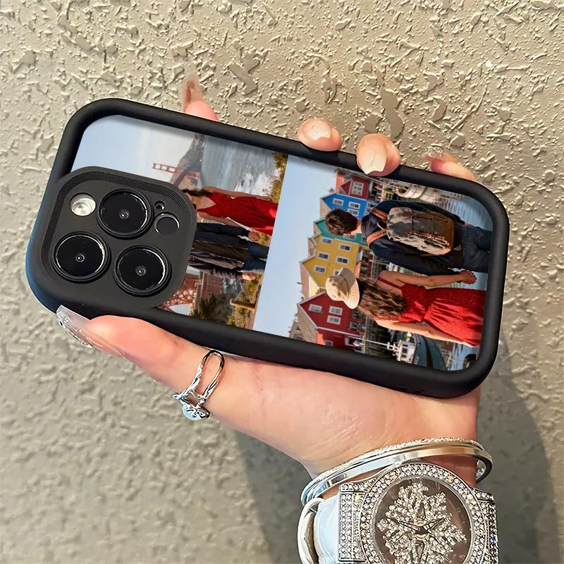 Phone case: iPhone 17/16/15/14/13/12 Pro Max, 17 Air, 17/16/15 Pro, 14/13/12 compatible; DIY photo customization matte soft phone back cover