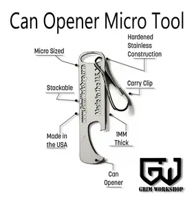 Can Opener Micro Tool: Keychain Can Opener