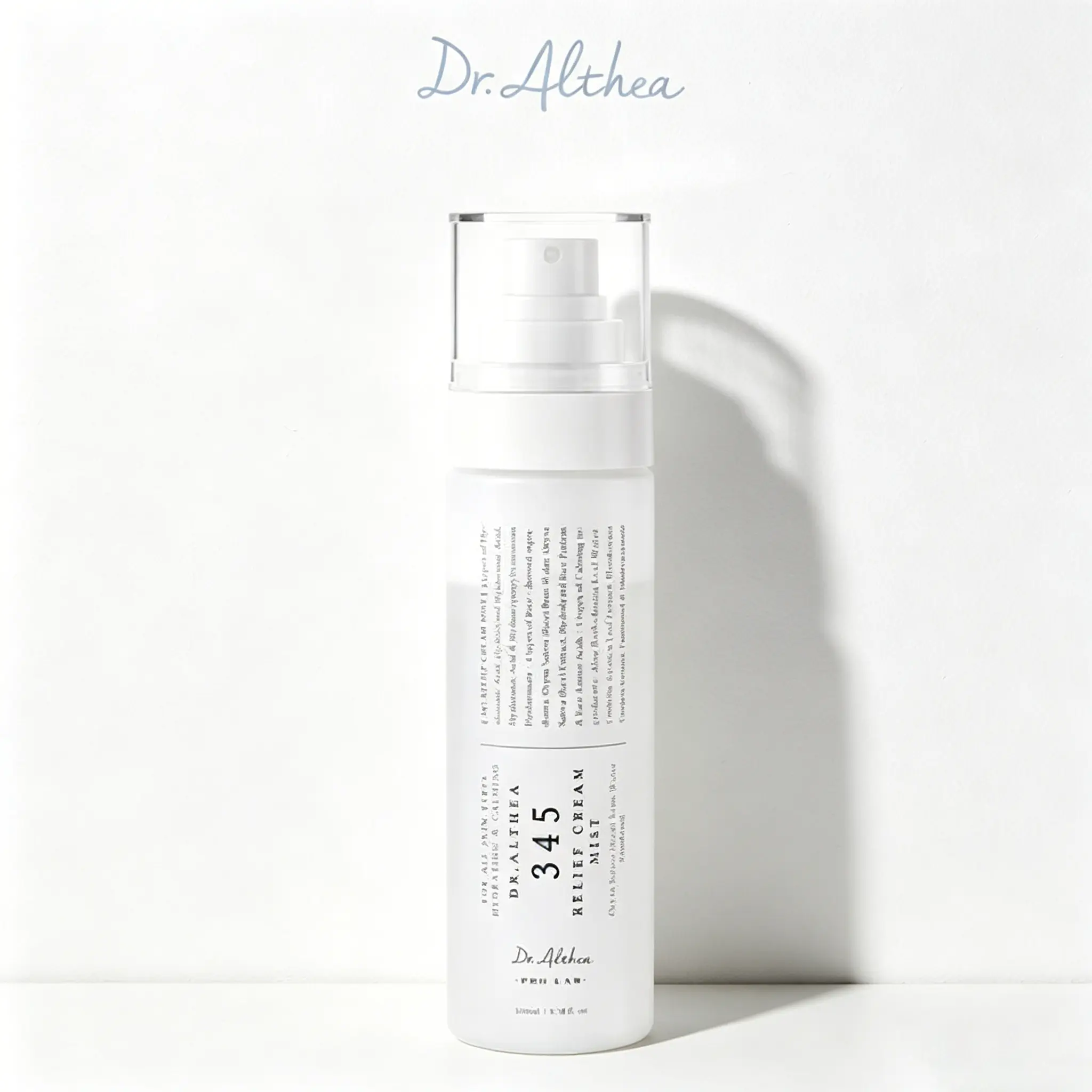 Dr.Althea 345 Relief Cream Mist, Hydrating Facial Mist with Rice Extract, Soothing Care for Sensitive Skin, Vegan Korean Skincare