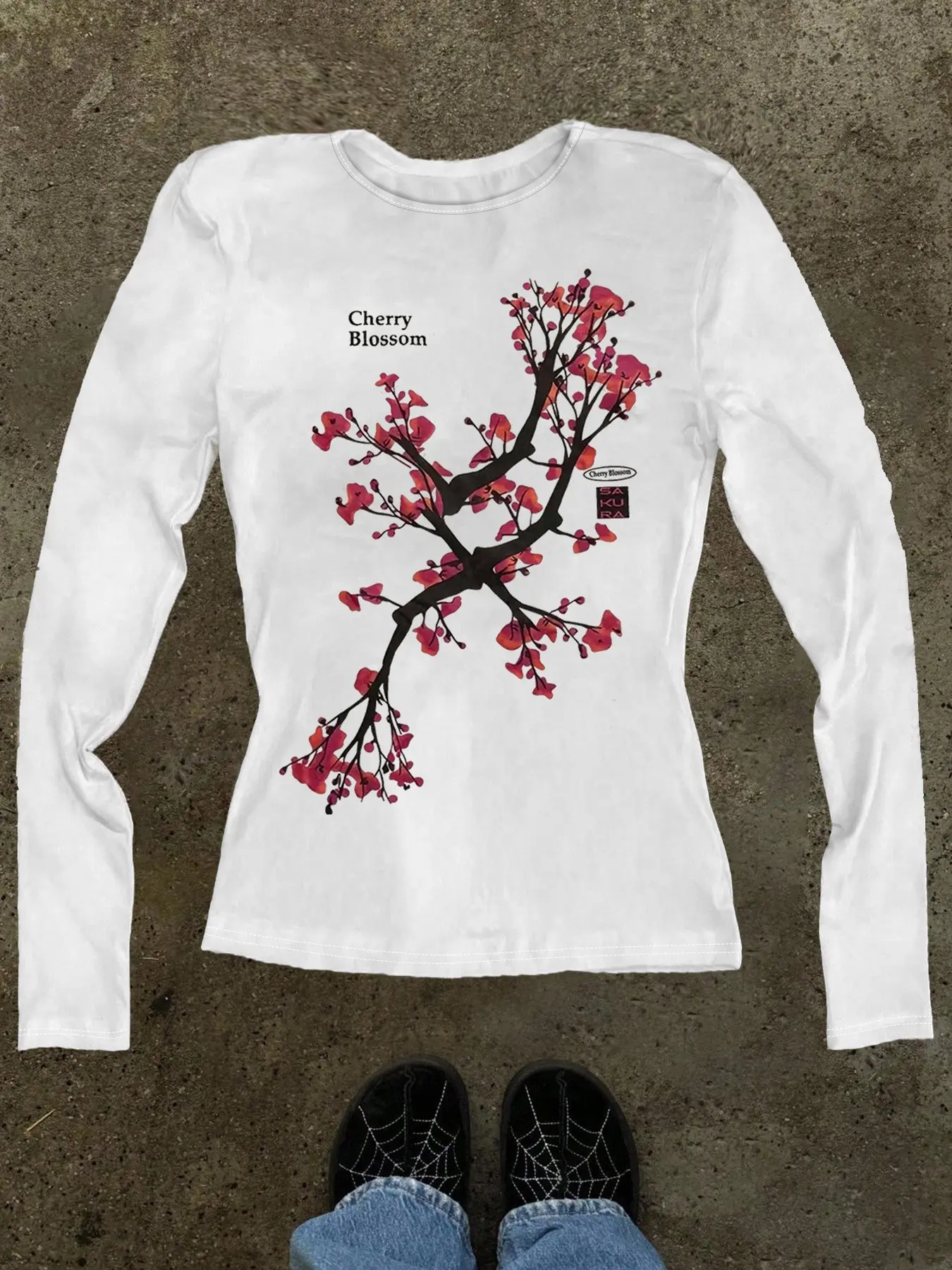 Women's summer gothic Edgy Graphic Floral metallic print slim-fit long-sleeved top, gothic rock style, slim fit, suitable for Daily Wear, everyday casual sportswear/concert attire.