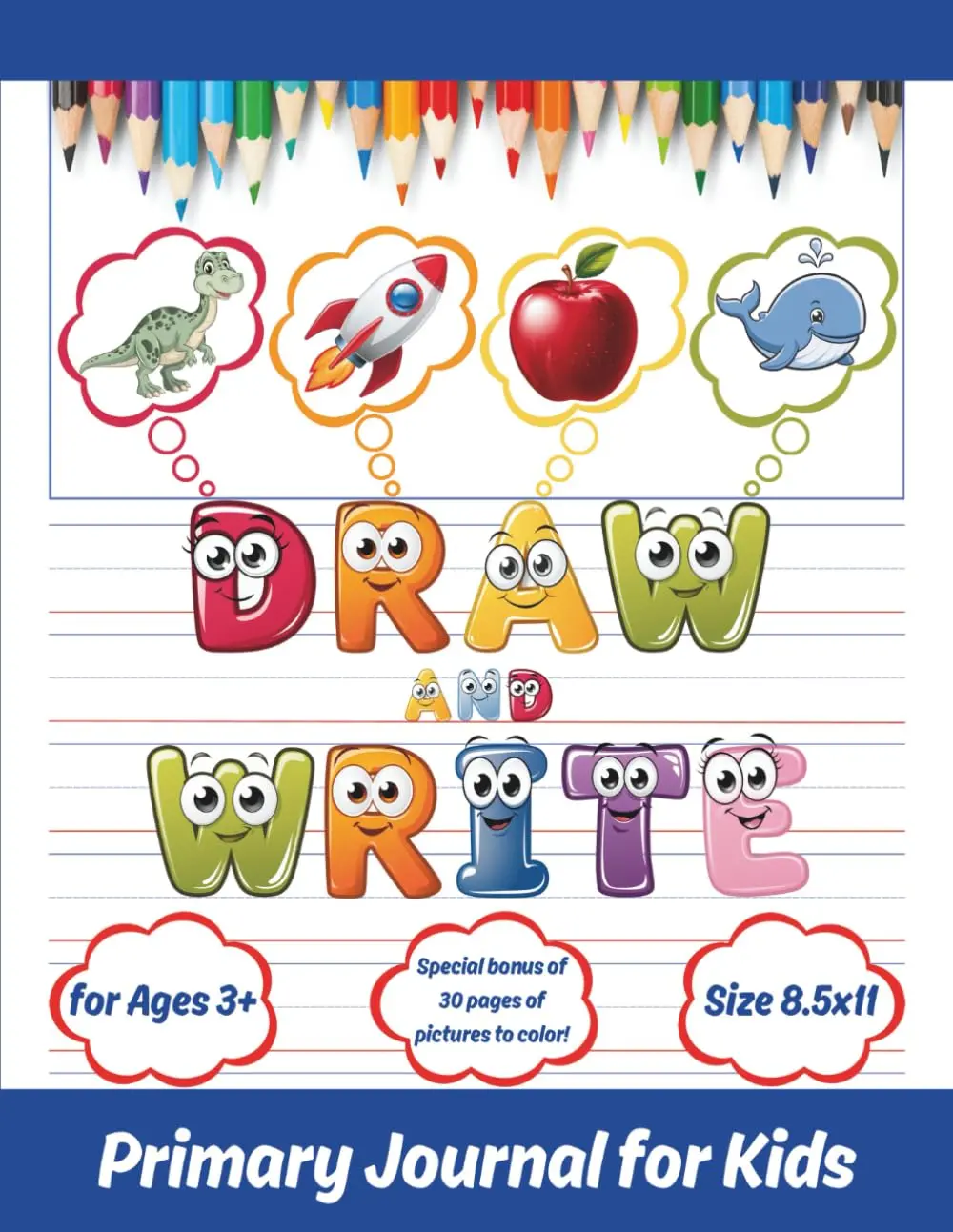 Draw and Write Primary Journal for Kids: Kindergarten Story Notebook withPicture Space