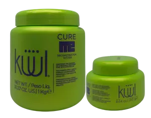 KUUL Cure ME Reconstructor System - Nourishing Treatment for Damaged Hair with Avocado Extract - 1kg / 35.2oz/ 8.64 OZ/245g Repairing Haircare