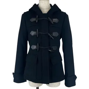 Pre-owned BURBERRY Wool Small Leather Goods Duffel coat Coat