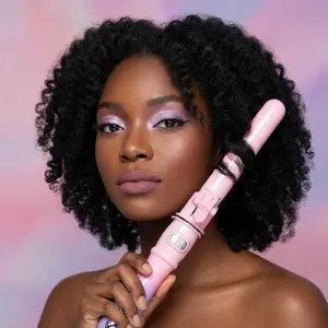 One-Click Automatic Curling Wand | PTC Fast Heat | LCD Temp Display | Left/Right Rotation | 2M 360° Cord | Anti-Scald | Long-Lasting Curls For Fine/Coarse Hair t3  flat  iron
