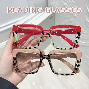 2pcs Fashionable and Trendy Square Anti-Blue Light Reading Glasses | Full Rim, Polycarbonate Frame and Lenses, Unisex-Adult, GIGULA Brand for Daily Use