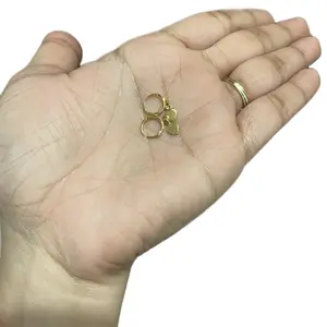 Women's Cute GP Round Metal Coating Earrings - Dainty, Simple Design, Lightweight Trendy Jewelry, Fashionable Jewelry Accessories, Ideal for Everyday Wear