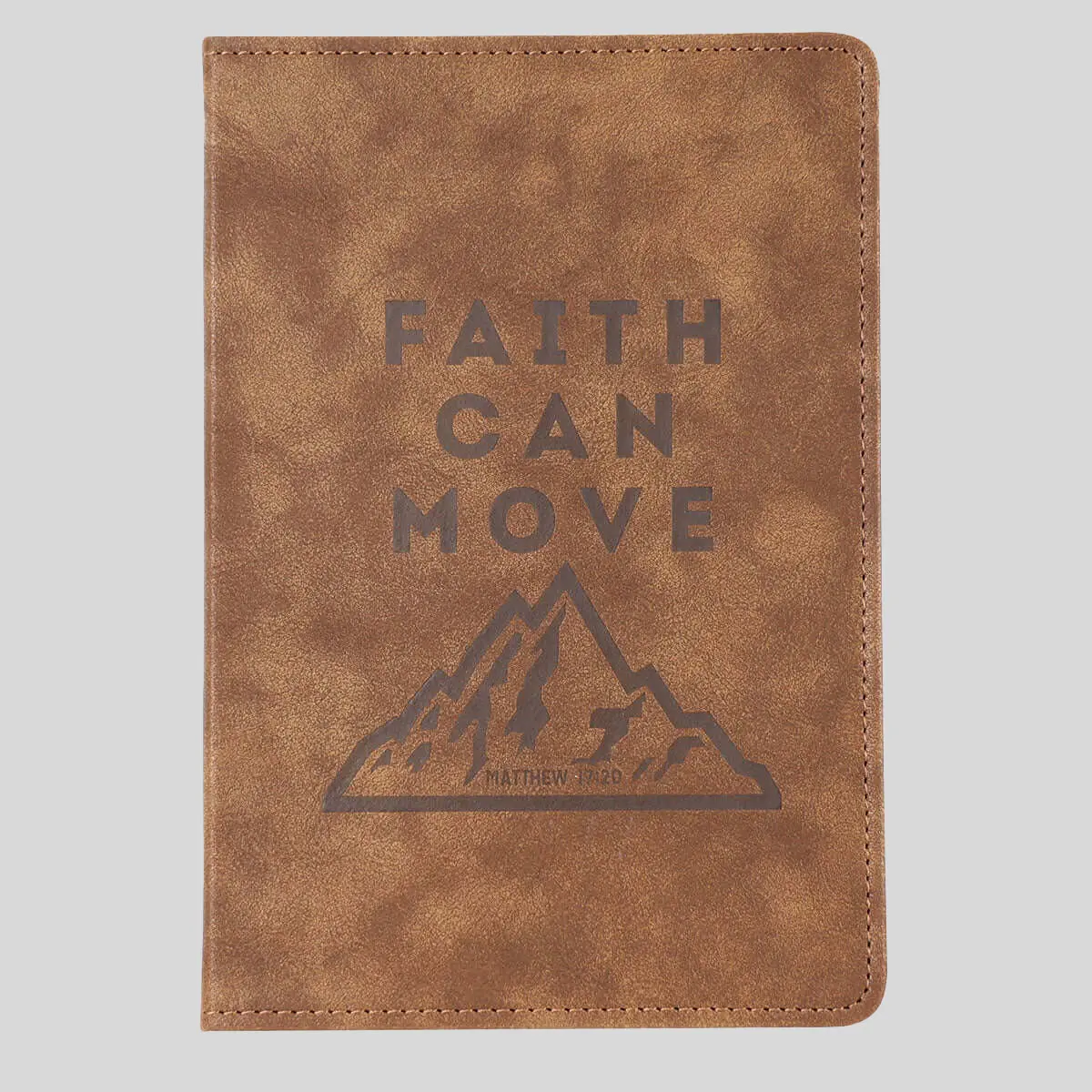 Kerusso Men's Faux Leather Journal - Bible Study Notebook, 192 Lined Pages, 5.75" x 8.5" x 0.75" (8.5 Inches), Encourages Faith