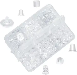 6 Styles Silicone Earring Backs for Studs/Droopy Ears/Heavy Earring