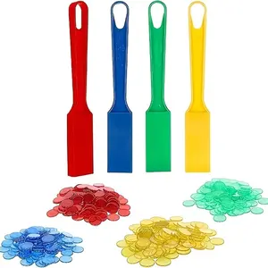 Classic Bingo Game Set, Includes 4 Bingo Sticks and 400 Disks, Multiplayer Fun, Easy Cleanup, Magnetic Rods, Ideal for Games