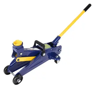 Heavy Duty 2-Ton Hydraulic Low Profile Floor Jack - 4000 lb Capacity, 5-1/8" to 13" Lift Range, Car Service Trolley Jack for Auto Repair (Blue )
