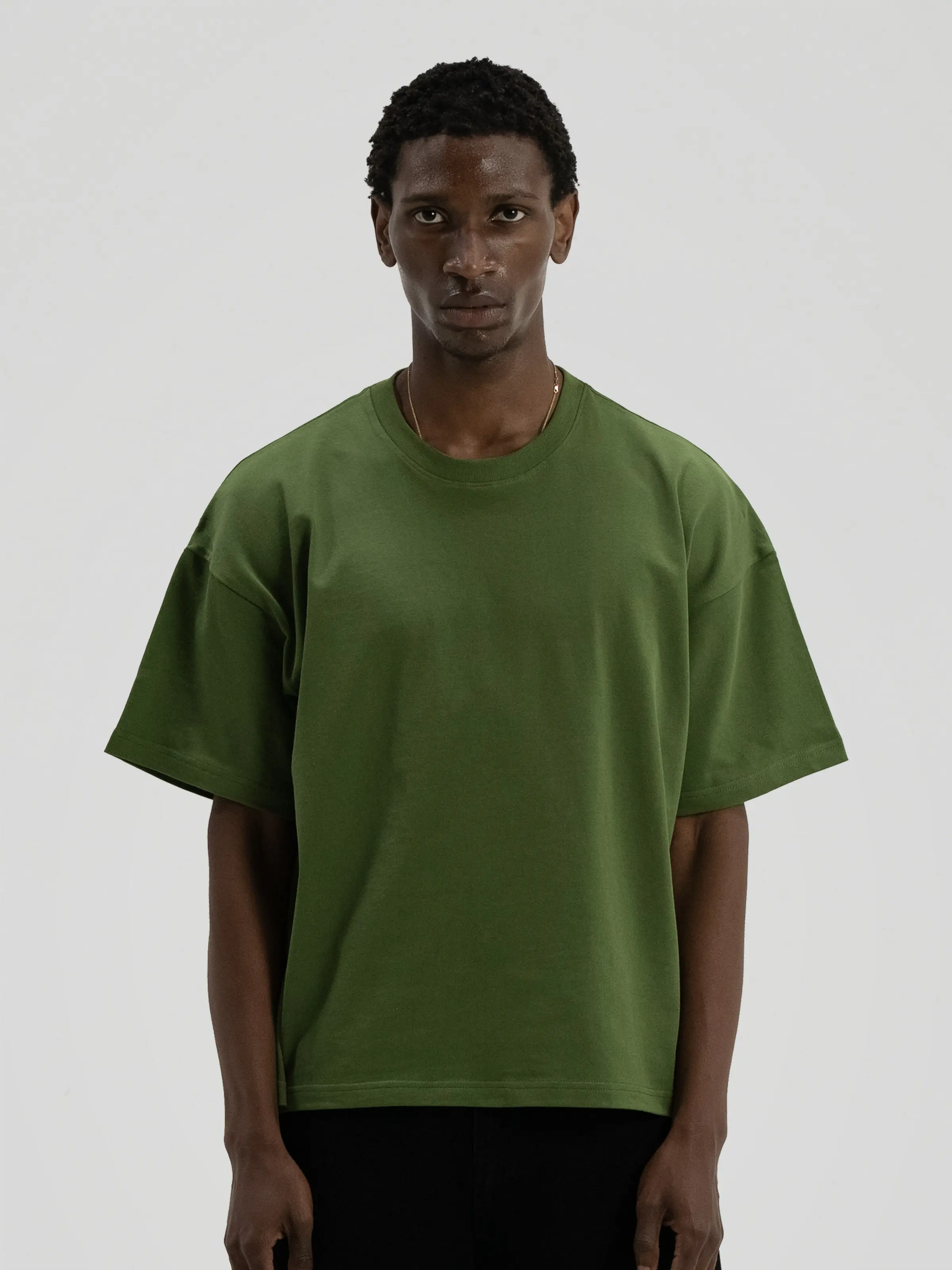 300 GSM 'Army Green' Core Tee V2