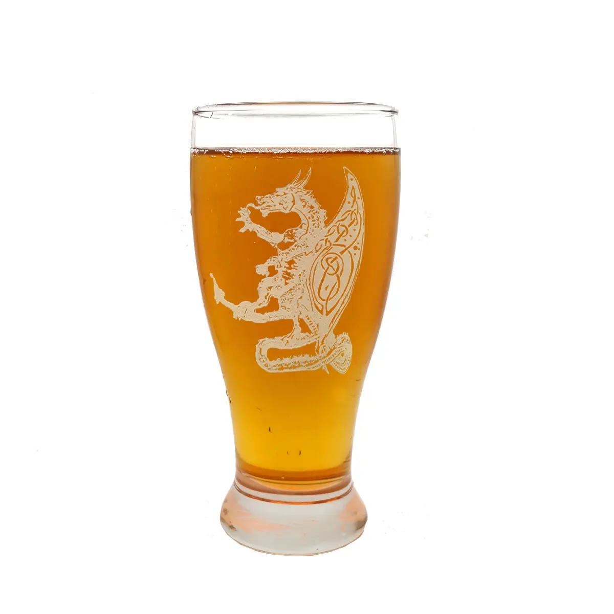 19 oz Celtic Dragon Engraved Pint Glass