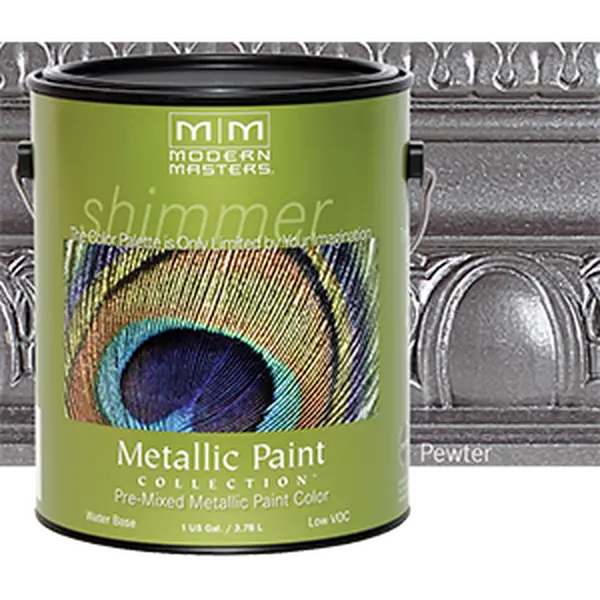 ME209 1 Gallon Pewter Metallic Paint - Semi Opaque