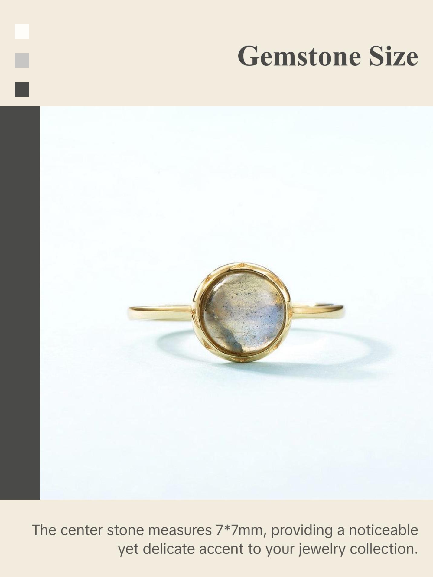 Crystal Round Cut Adjustable Ring