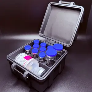 V2 Ultimate Peptide & Insulin Travel Case - Fits 8 (3ml), 2 (10ml) & Bac Water - Secure Hardshell Organizer