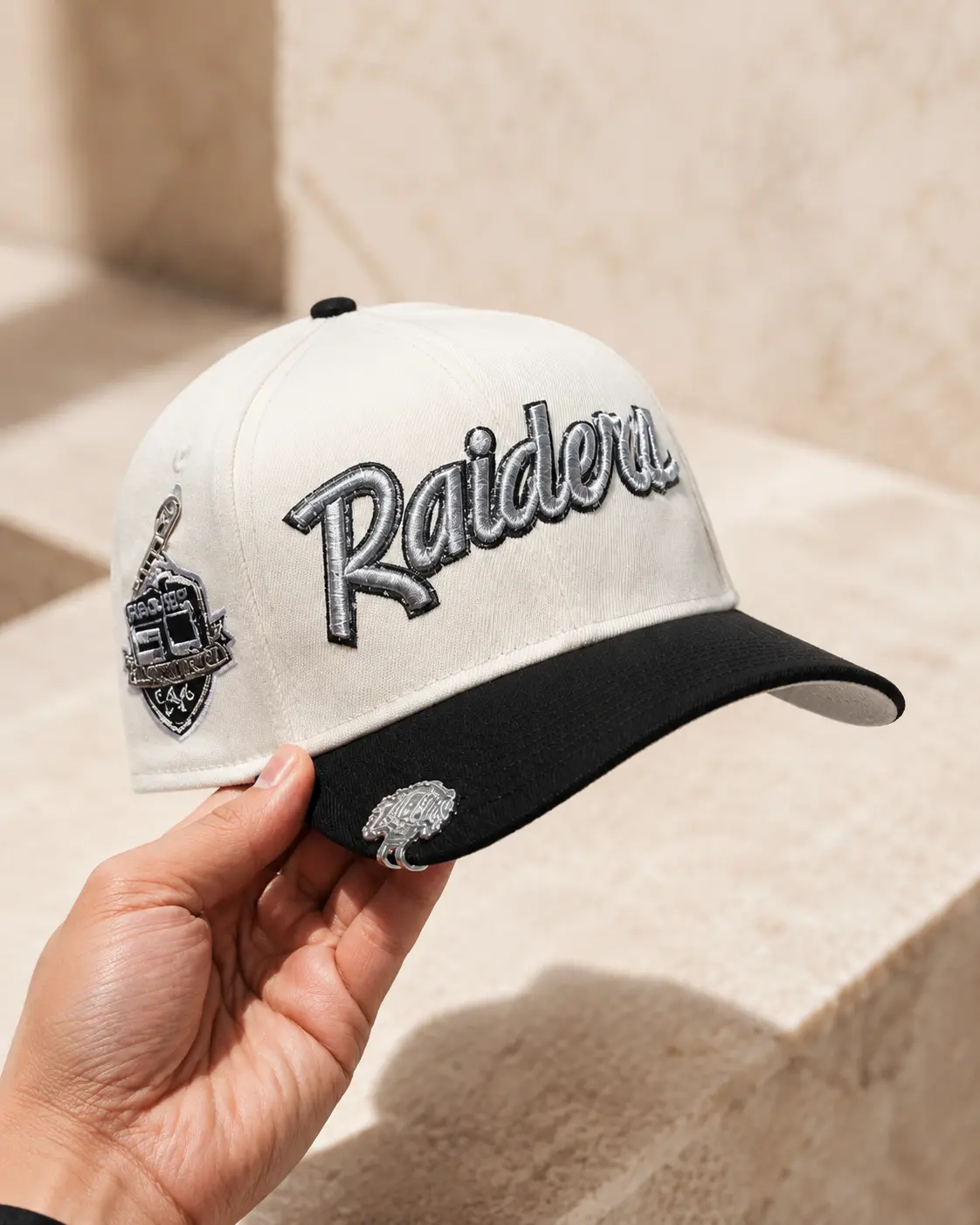 Las Vegas Raiders Black and White Snapback Hat | Custom Raiders Script Curved Brim Cap, Flat Brim Snapback Baseball Hat Streetwear Hip Hop Unisex Premium#cap