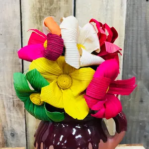 Handmade Corn Husk Flower Bunch