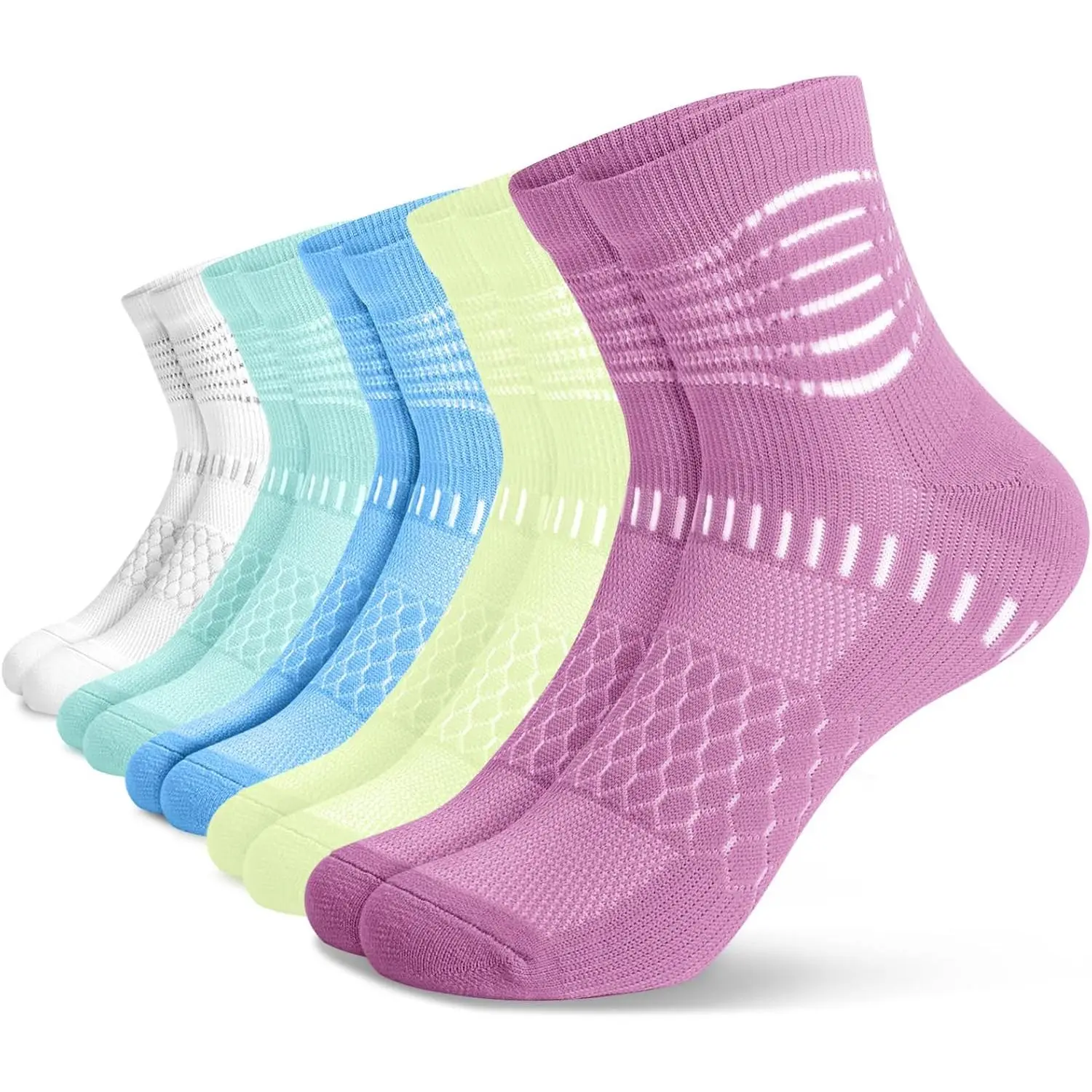 White+cyan+blue+green+rose Red(5 Packs)