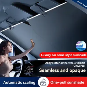 Car Sun Visor Multi Bracket Max UV Block Heat Shield Retractable Design