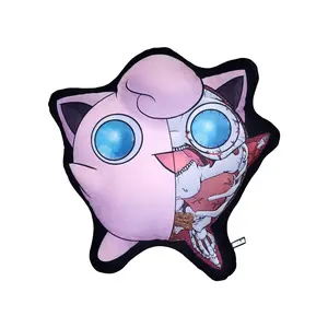 Pokey Anatomy Pillow | Unique Jigglypuff Pokémon Pillow soft throw Textured back support