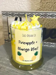 Pineapple Mango whipped candle