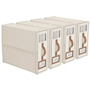 Christmas Gift Box Set, Foldable Bedding Organizer Storage Bed Sheets Organizers & Storage Boxes, Modern Design for Wardrobe Use, Fits Queen/king Beds