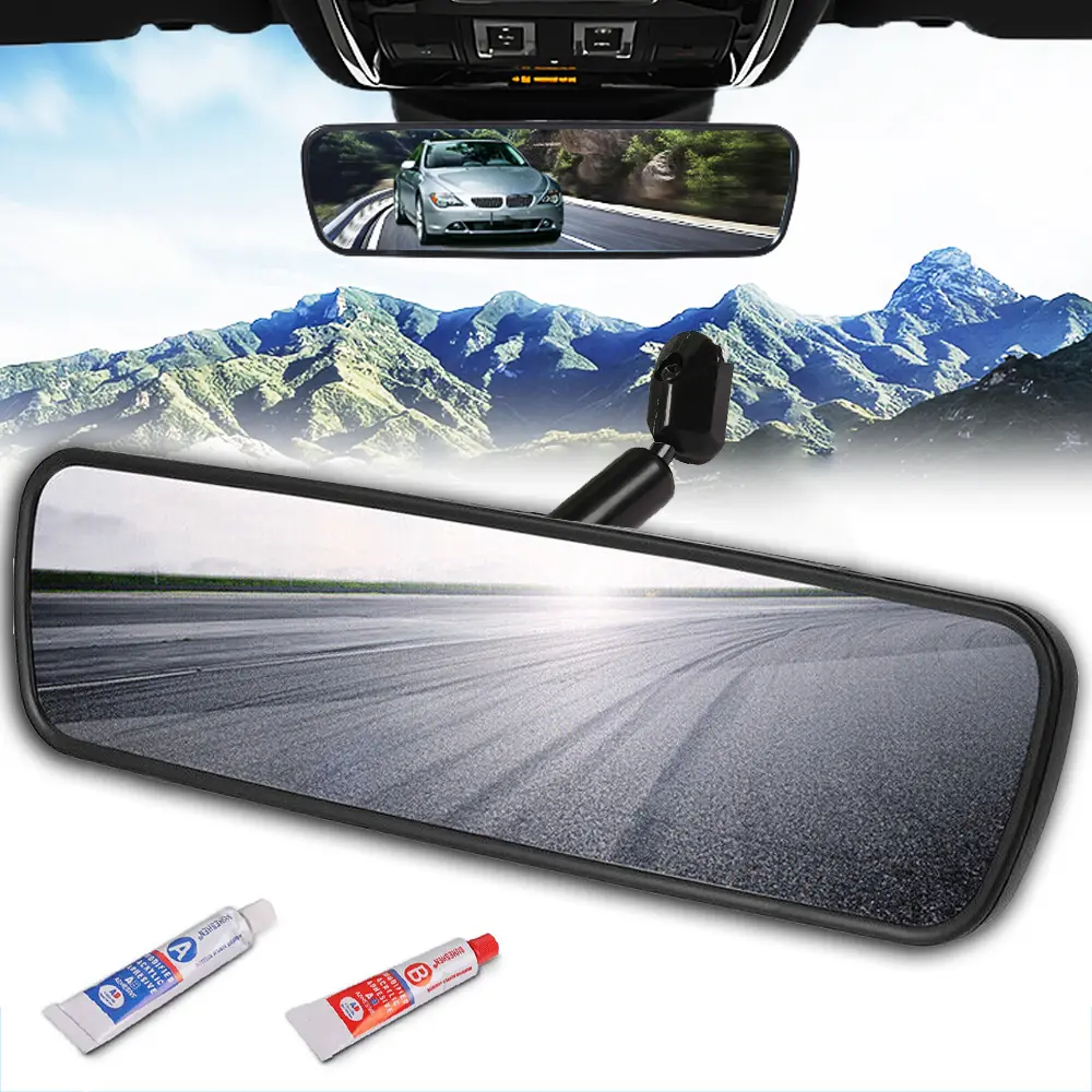 Rear View Mirror with Blind Spot Elimination & Backseat Mirror, 360° Wide Angle Panoramic Rearview Mirrors for Enhanced Driving Safety, Universal Fit for Nissan /Honda /Civic /CRV /Hrv /Kia /Sorento /Toyota /Corolla /4Runner /Camry/Tacoma