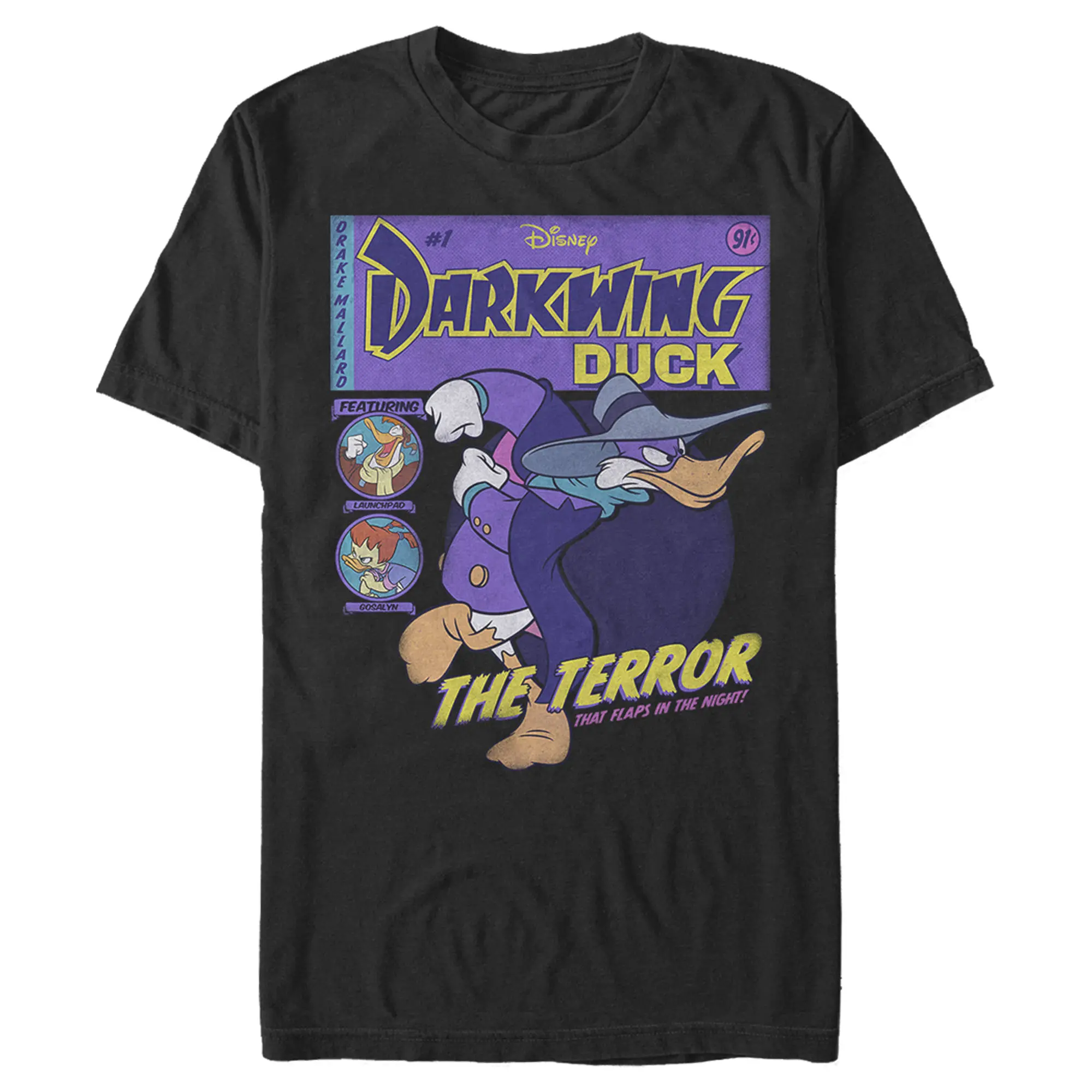 Men's Darkwing Duck The Terror That Flaps In The Night Comic Cover T-Shirt