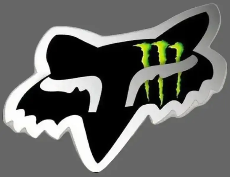 Fox Racing Monster Sticker - Motocross Dirt Bike Decal for Helmets and Cars