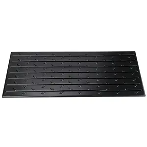 SuperDeal 2.5" Rise Threshold Ramp for Doorways, 4400Lbs Load Capacity Natural Wheelchair Ramp 3 Channels Cord Cover  Door Ramp for Home Driveways Curb Home Steps, 42"L x 24"W x 2.5"H,summerwins